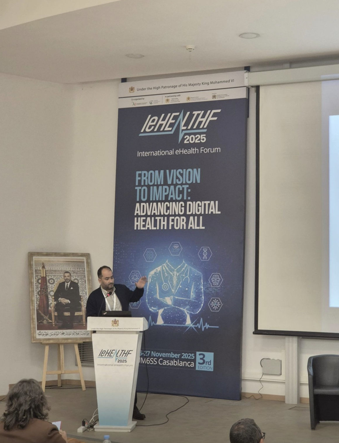 Pr. Adil Ait Errami leHEALTHF 2025 International eHealth Forum Casablanca santé numérique